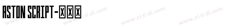 Aston Script字体转换